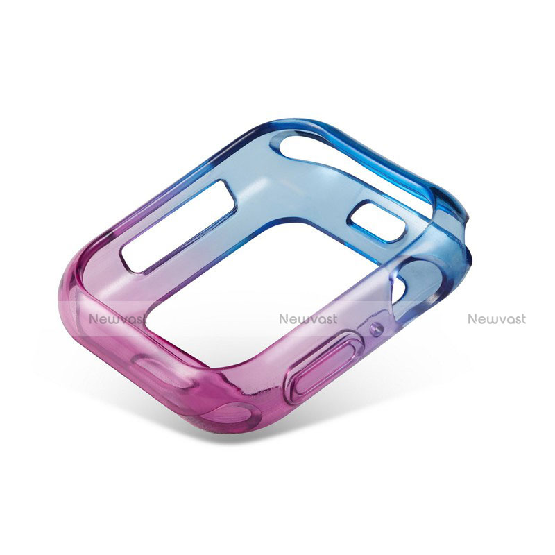 Ultra-thin Transparent Gel Gradient Soft Case Cover G01 for Apple iWatch 5 40mm Blue