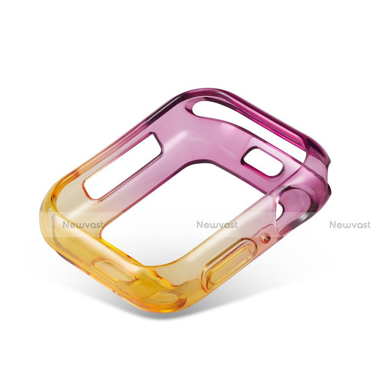 Ultra-thin Transparent Gel Gradient Soft Case Cover G01 for Apple iWatch 5 40mm Purple