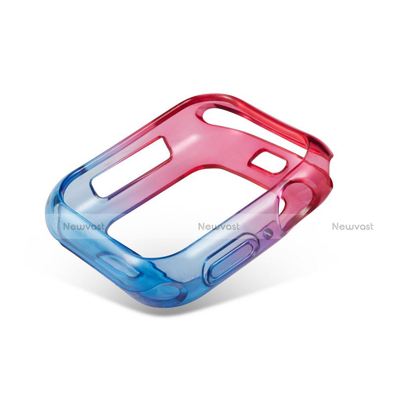 Ultra-thin Transparent Gel Gradient Soft Case Cover G01 for Apple iWatch 5 40mm Sky Blue