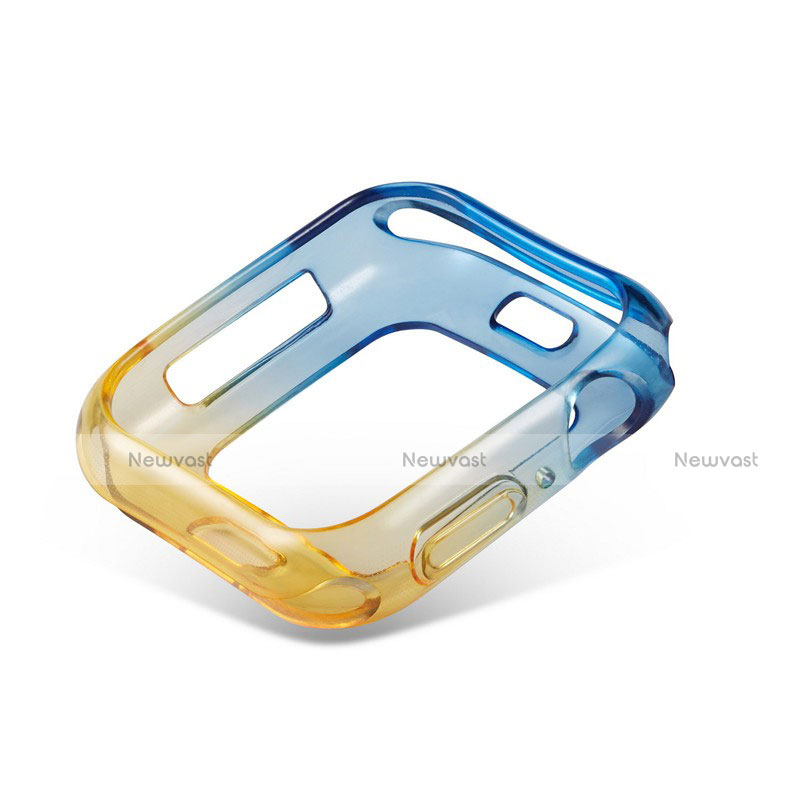 Ultra-thin Transparent Gel Gradient Soft Case Cover G01 for Apple iWatch 5 40mm Yellow