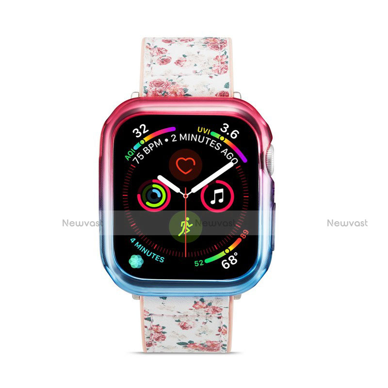 Ultra-thin Transparent Gel Gradient Soft Case Cover G01 for Apple iWatch 5 44mm