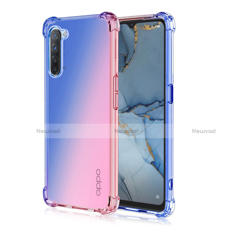 Ultra-thin Transparent Gel Gradient Soft Case Cover G01 for Oppo Find X2 Lite