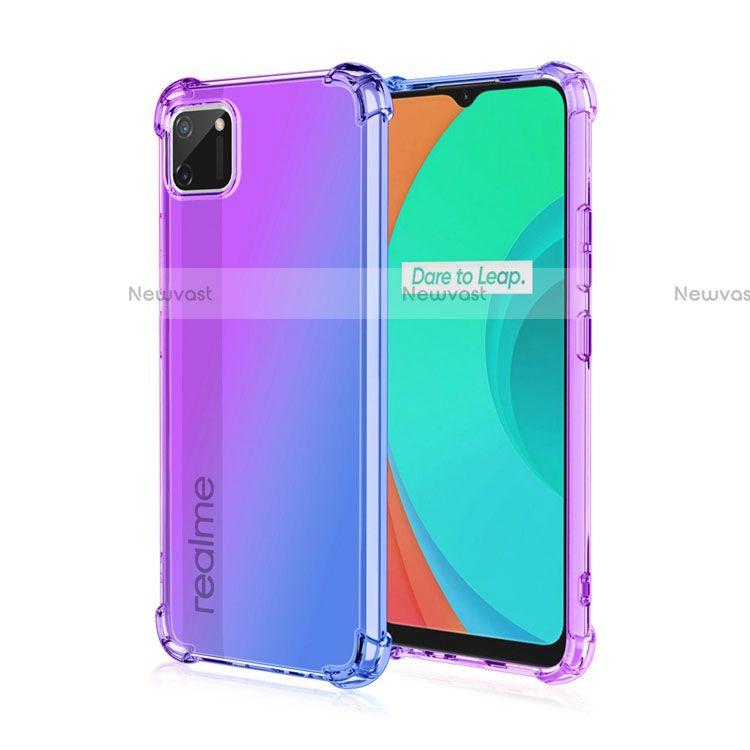 Ultra-thin Transparent Gel Gradient Soft Case Cover G01 for Realme C11