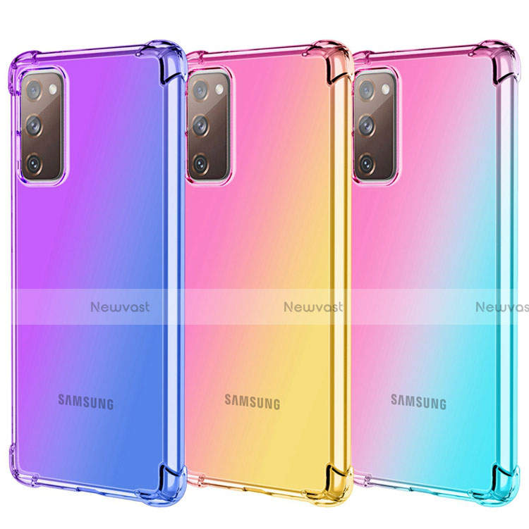 Ultra-thin Transparent Gel Gradient Soft Case Cover G01 for Samsung Galaxy S20 Lite 5G