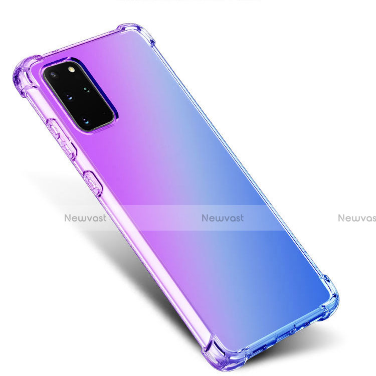 Ultra-thin Transparent Gel Gradient Soft Case Cover G01 for Samsung Galaxy S20 Plus