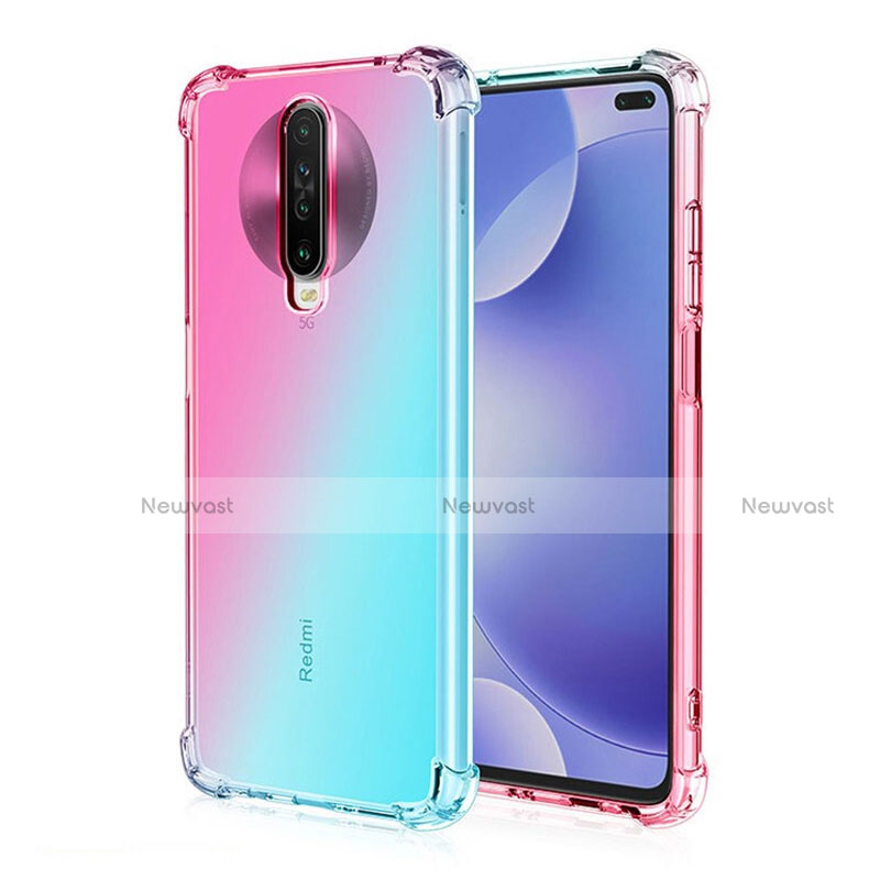 Ultra-thin Transparent Gel Gradient Soft Case Cover G01 for Xiaomi Poco X2