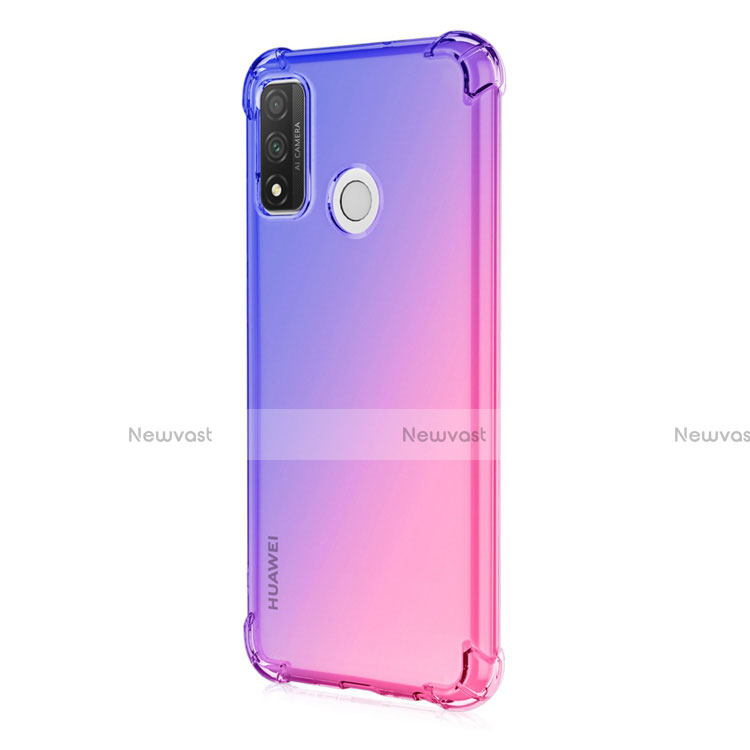 Ultra-thin Transparent Gel Gradient Soft Case Cover H01 for Huawei P Smart (2020)