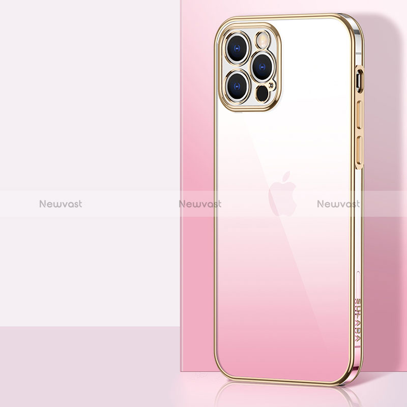 Ultra-thin Transparent Gel Gradient Soft Case Cover S01 for Apple iPhone 15 Pro