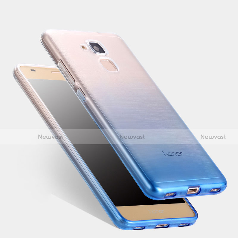 Ultra-thin Transparent Gel Gradient Soft Case for Huawei GT3 Blue