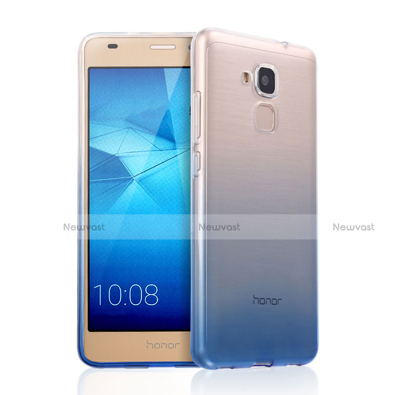 Ultra-thin Transparent Gel Gradient Soft Case for Huawei GT3 Blue