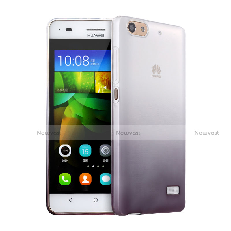 Ultra-thin Transparent Gel Gradient Soft Case for Huawei Honor 4C Gray