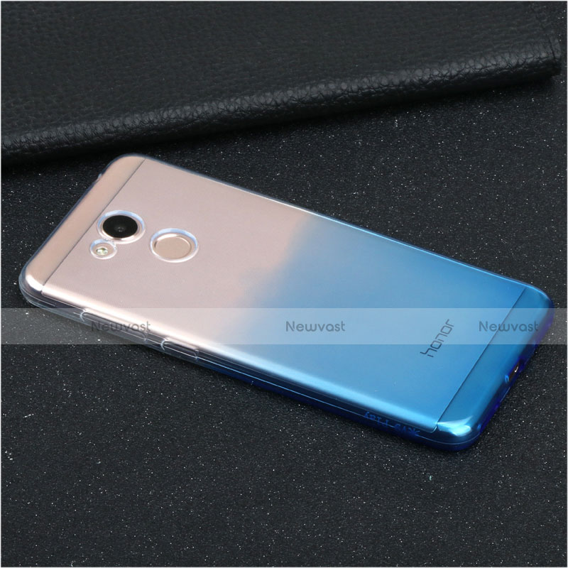 Ultra-thin Transparent Gel Gradient Soft Case for Huawei Honor 6C Pro Blue