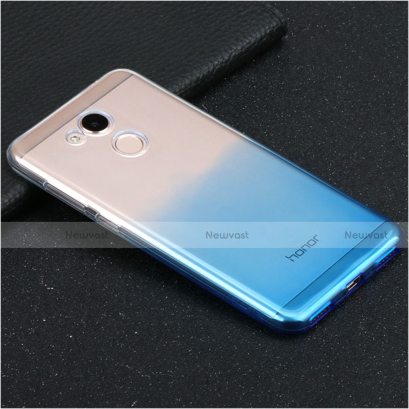 Ultra-thin Transparent Gel Gradient Soft Case for Huawei Honor 6C Pro Blue