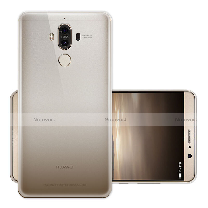 Ultra-thin Transparent Gel Gradient Soft Case for Huawei Mate 9 Gray