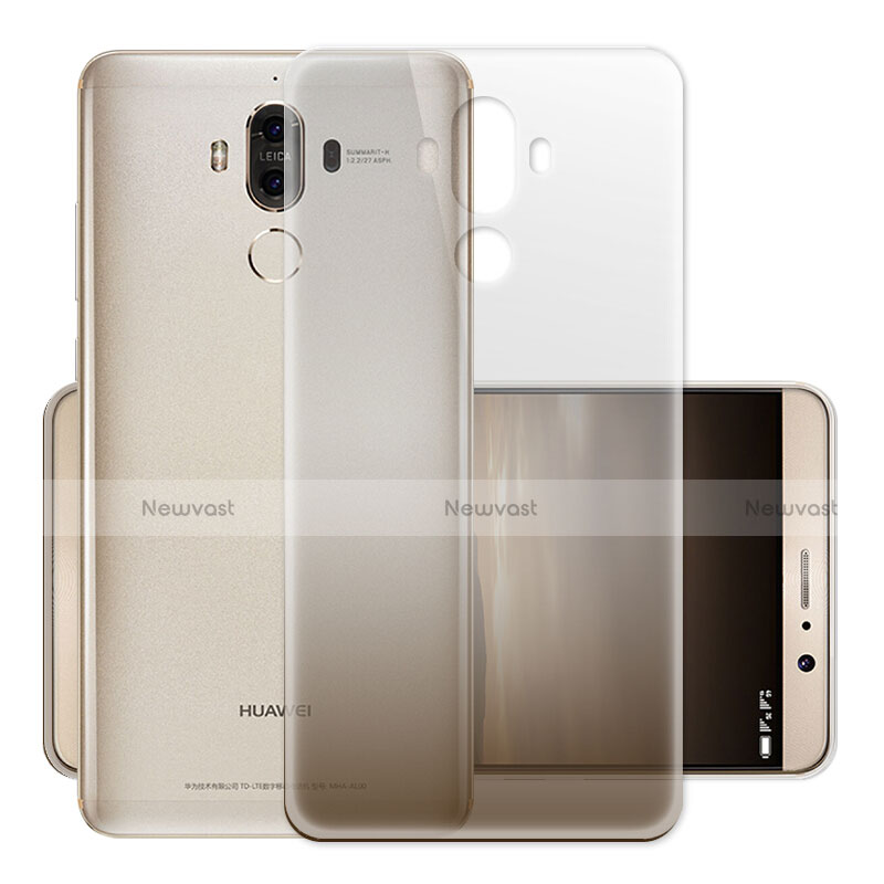 Ultra-thin Transparent Gel Gradient Soft Case for Huawei Mate 9 Gray