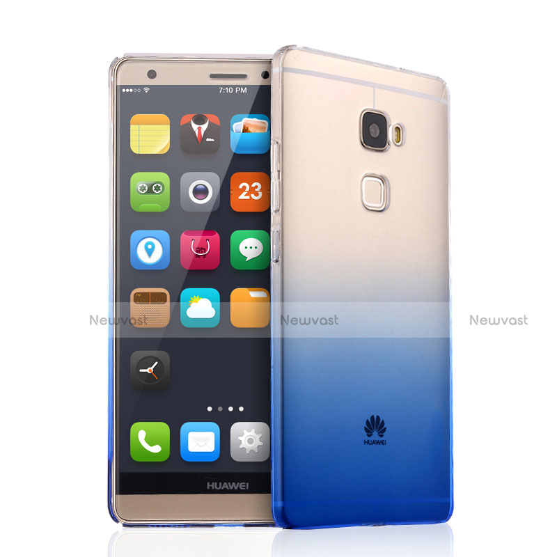 Ultra-thin Transparent Gel Gradient Soft Case for Huawei Mate S Blue