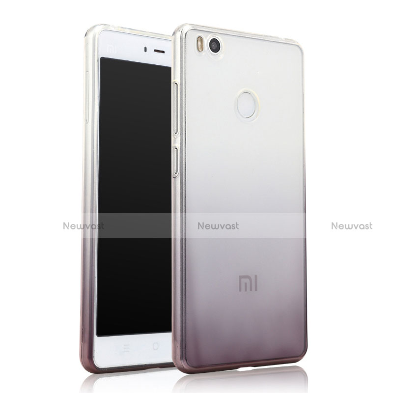 Ultra-thin Transparent Gel Gradient Soft Case for Xiaomi Mi 4S Gray