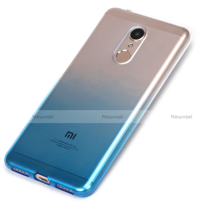 Ultra-thin Transparent Gel Gradient Soft Case for Xiaomi Redmi 5 Blue