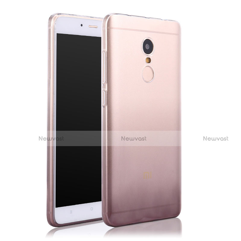 Ultra-thin Transparent Gel Gradient Soft Case for Xiaomi Redmi Note 4 Gray