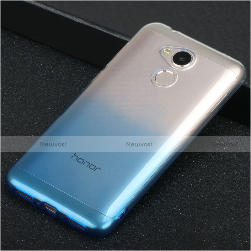 Ultra-thin Transparent Gel Gradient Soft Case G01 for Huawei Honor 6A Blue