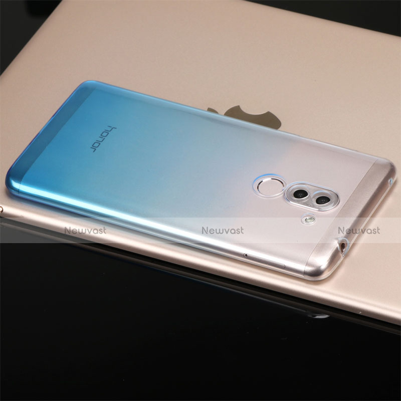 Ultra-thin Transparent Gel Gradient Soft Case G01 for Huawei Honor 6X Pro Blue