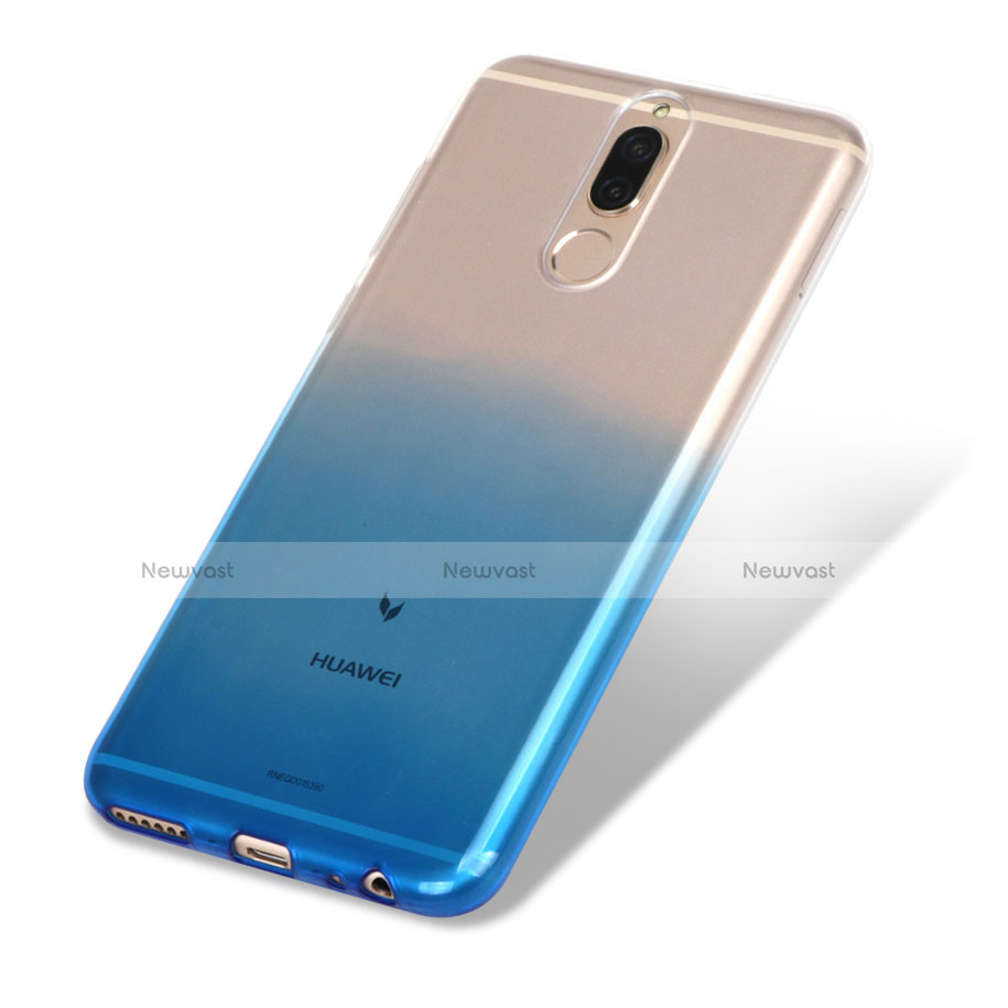 Ultra-thin Transparent Gel Gradient Soft Case G01 for Huawei Maimang 6 Blue