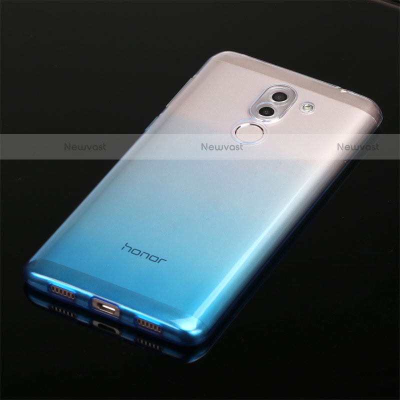 Ultra-thin Transparent Gel Gradient Soft Case G01 for Huawei Mate 9 Lite Blue