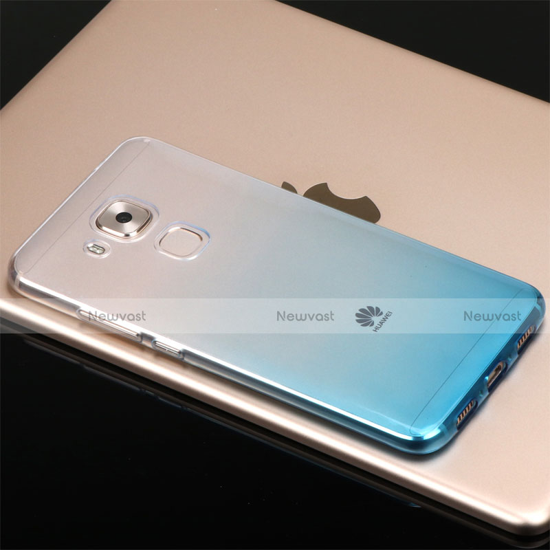 Ultra-thin Transparent Gel Gradient Soft Case G01 for Huawei Nova Plus Blue