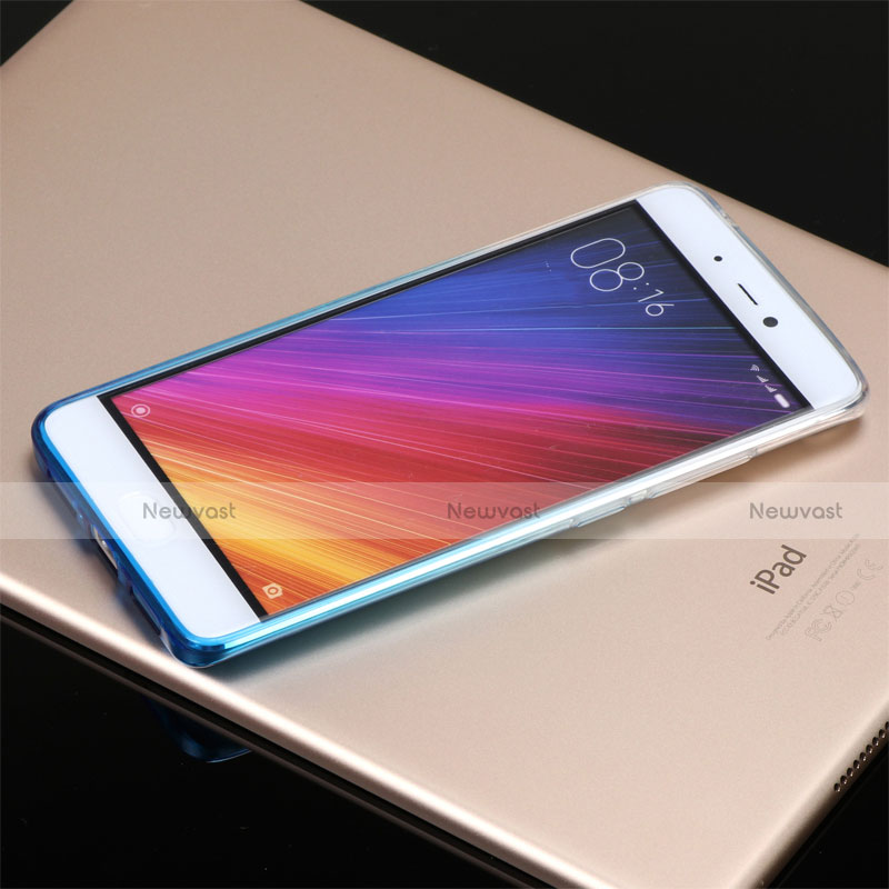Ultra-thin Transparent Gel Gradient Soft Case G01 for Xiaomi Mi 5S Blue