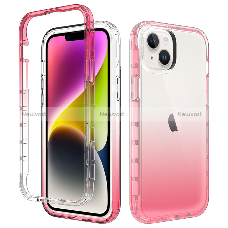 Ultra-thin Transparent Gel Gradient Soft Matte Finish Front and Back Case 360 Degrees Cover for Apple iPhone 13