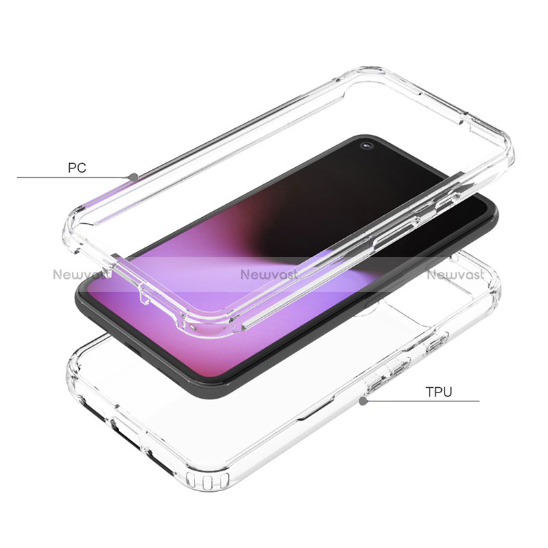 Ultra-thin Transparent Gel Gradient Soft Matte Finish Front and Back Case 360 Degrees Cover for Google Pixel 5