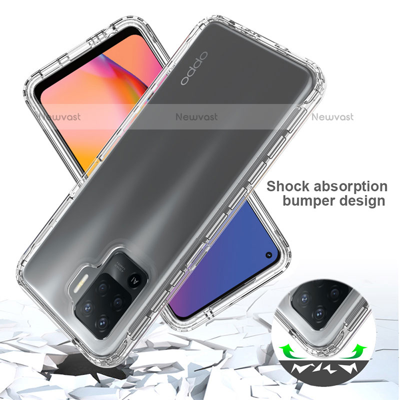 Ultra-thin Transparent Gel Gradient Soft Matte Finish Front and Back Case 360 Degrees Cover for Oppo F19 Pro