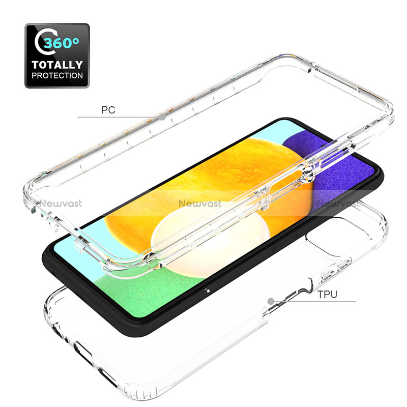 Ultra-thin Transparent Gel Gradient Soft Matte Finish Front and Back Case 360 Degrees Cover for Samsung Galaxy A22s 5G