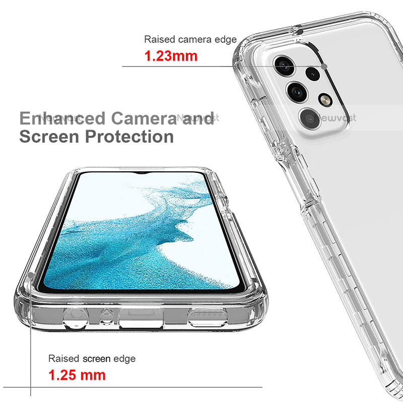 Ultra-thin Transparent Gel Gradient Soft Matte Finish Front and Back Case 360 Degrees Cover for Samsung Galaxy A23 5G
