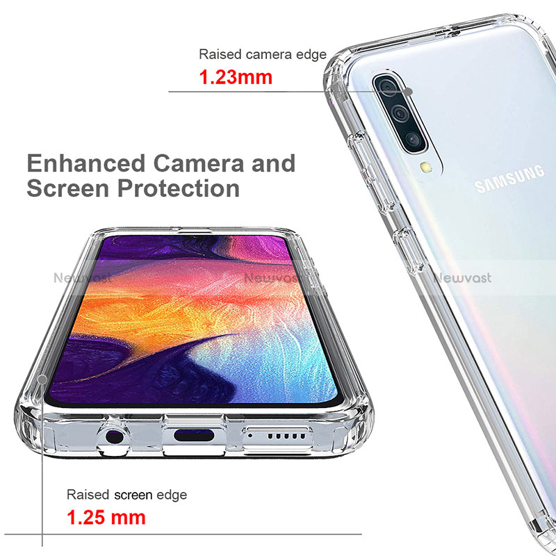 Ultra-thin Transparent Gel Gradient Soft Matte Finish Front and Back Case 360 Degrees Cover for Samsung Galaxy A30S