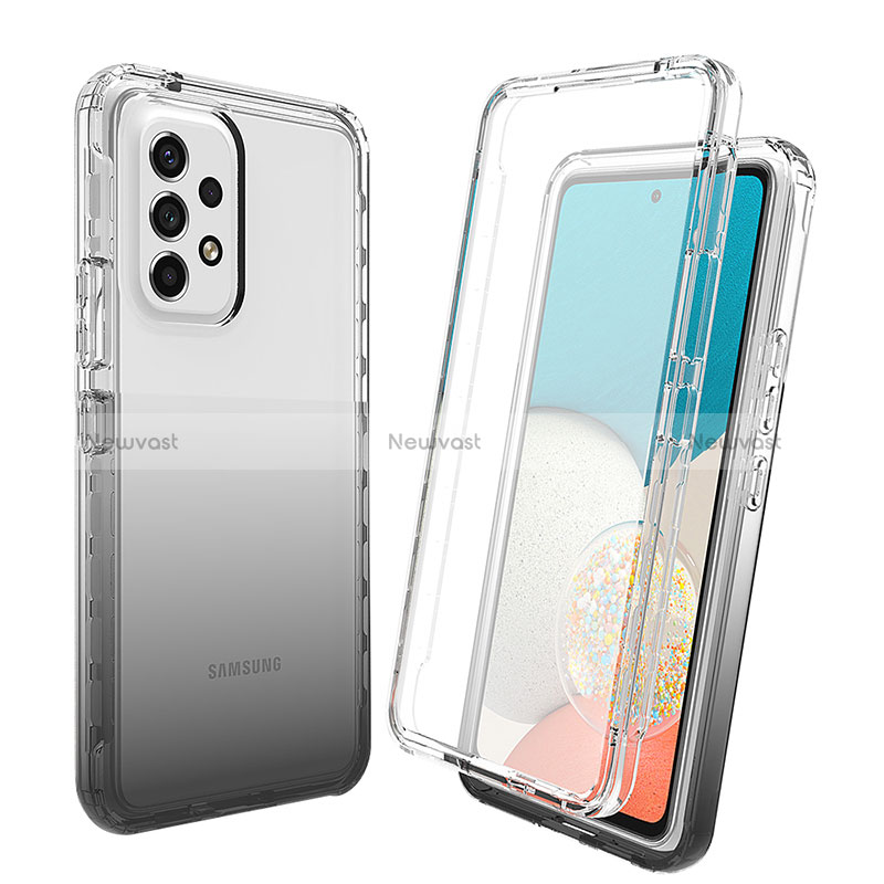 Ultra-thin Transparent Gel Gradient Soft Matte Finish Front and Back Case 360 Degrees Cover for Samsung Galaxy A33 5G