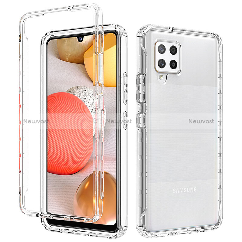 Ultra-thin Transparent Gel Gradient Soft Matte Finish Front and Back Case 360 Degrees Cover for Samsung Galaxy A42 5G