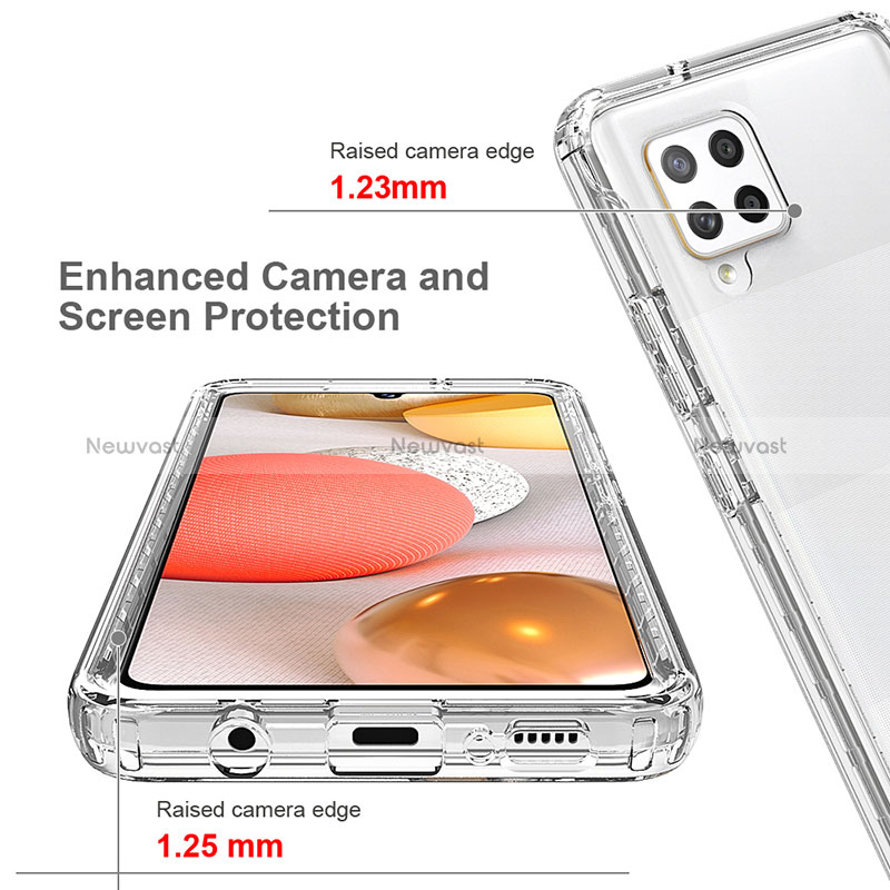 Ultra-thin Transparent Gel Gradient Soft Matte Finish Front and Back Case 360 Degrees Cover for Samsung Galaxy A42 5G