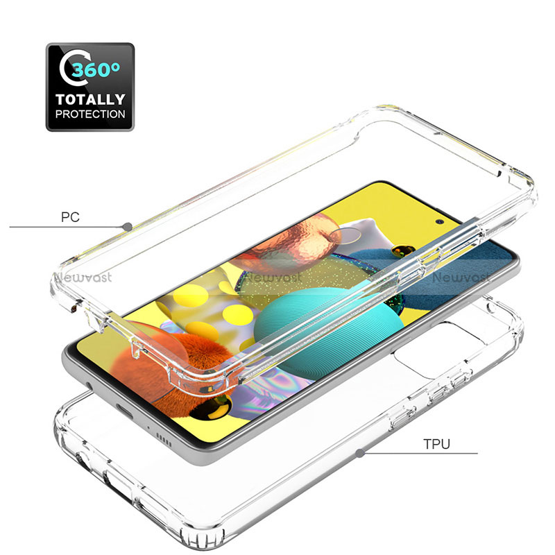 Ultra-thin Transparent Gel Gradient Soft Matte Finish Front and Back Case 360 Degrees Cover for Samsung Galaxy A51 5G