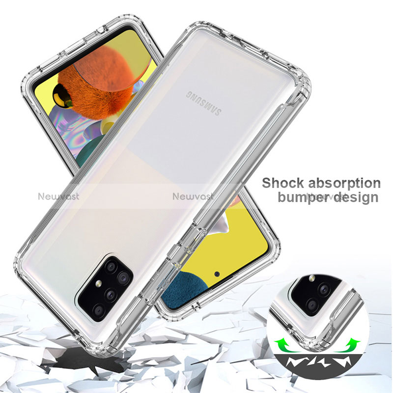 Ultra-thin Transparent Gel Gradient Soft Matte Finish Front and Back Case 360 Degrees Cover for Samsung Galaxy A51 5G