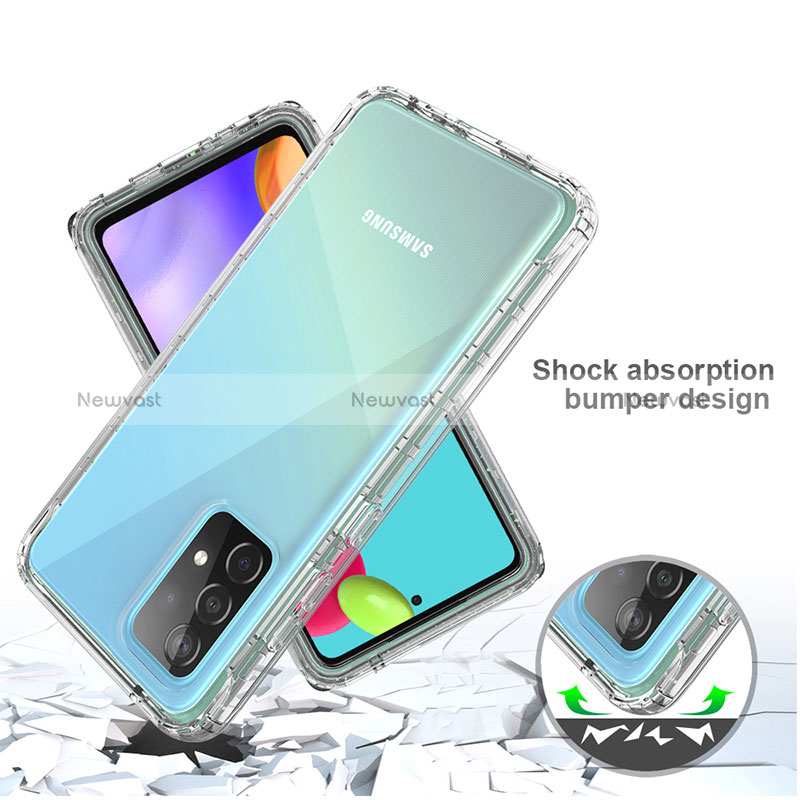 Ultra-thin Transparent Gel Gradient Soft Matte Finish Front and Back Case 360 Degrees Cover for Samsung Galaxy A52 5G