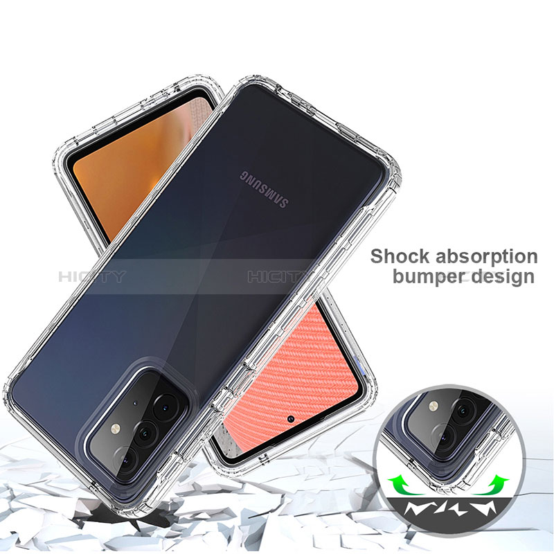 Ultra-thin Transparent Gel Gradient Soft Matte Finish Front and Back Case 360 Degrees Cover for Samsung Galaxy A72 5G