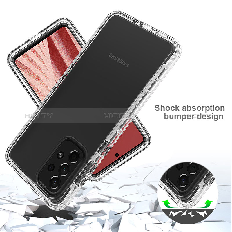 Ultra-thin Transparent Gel Gradient Soft Matte Finish Front and Back Case 360 Degrees Cover for Samsung Galaxy A73 5G