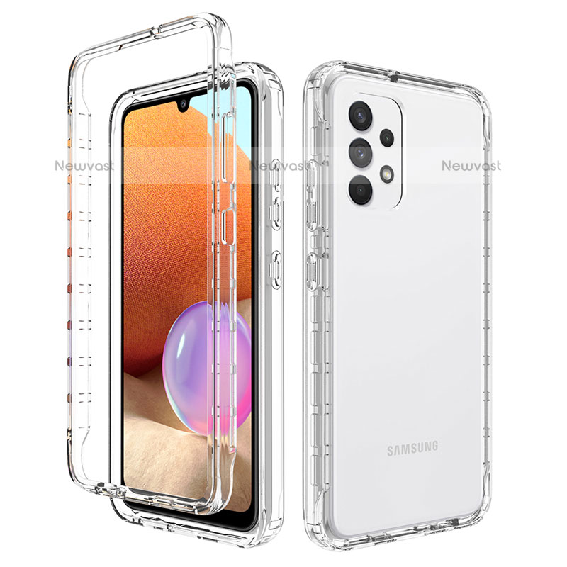 Ultra-thin Transparent Gel Gradient Soft Matte Finish Front and Back Case 360 Degrees Cover for Samsung Galaxy M32 5G
