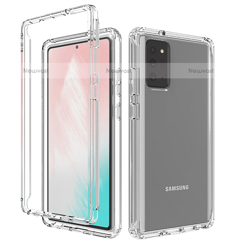 Ultra-thin Transparent Gel Gradient Soft Matte Finish Front and Back Case 360 Degrees Cover for Samsung Galaxy Note 20 5G