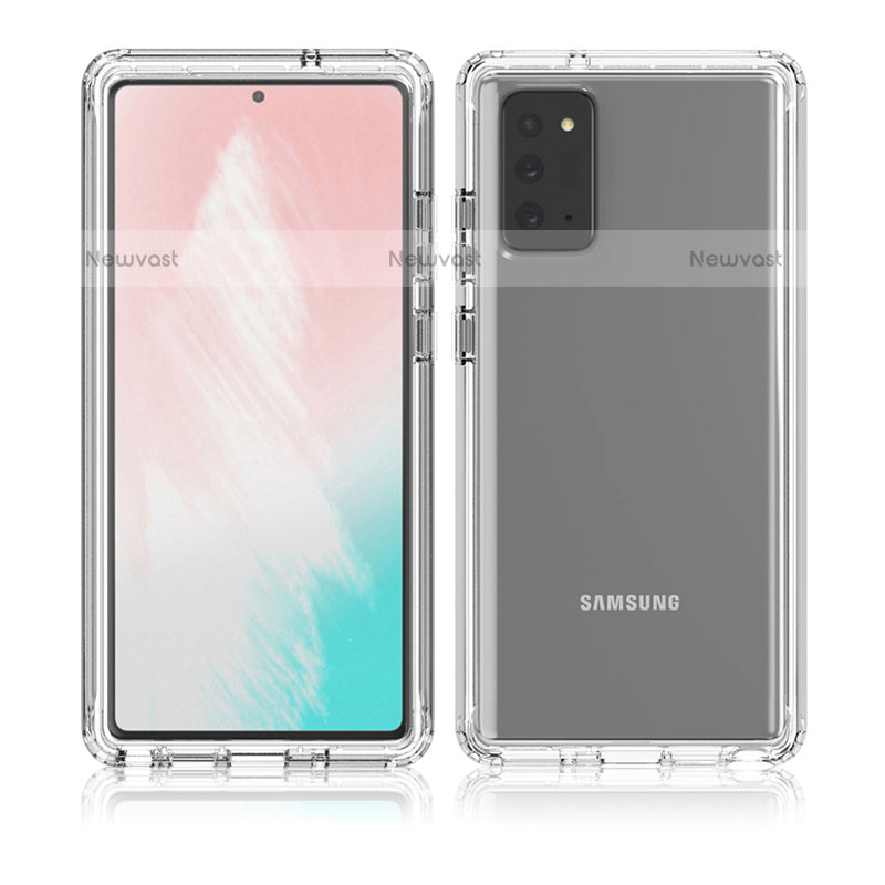 Ultra-thin Transparent Gel Gradient Soft Matte Finish Front and Back Case 360 Degrees Cover for Samsung Galaxy Note 20 5G