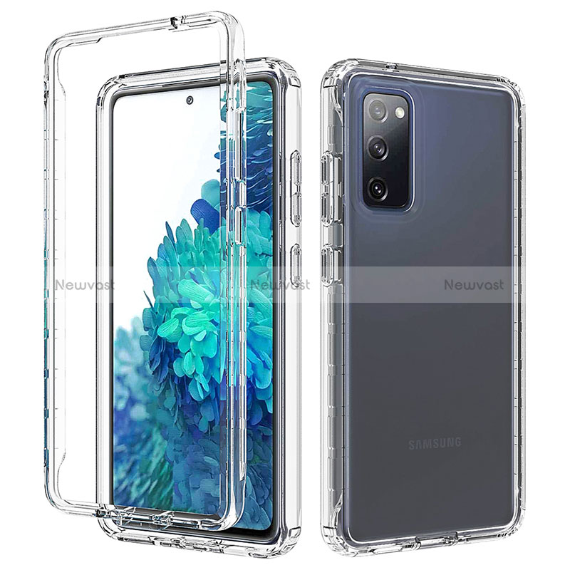 Ultra-thin Transparent Gel Gradient Soft Matte Finish Front and Back Case 360 Degrees Cover for Samsung Galaxy S20 FE 5G