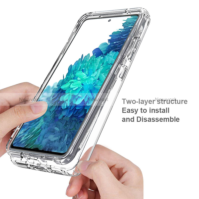 Ultra-thin Transparent Gel Gradient Soft Matte Finish Front and Back Case 360 Degrees Cover for Samsung Galaxy S20 FE 5G