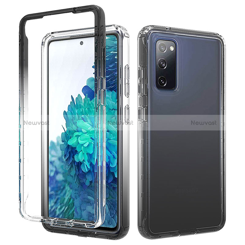 Ultra-thin Transparent Gel Gradient Soft Matte Finish Front and Back Case 360 Degrees Cover for Samsung Galaxy S20 Lite 5G