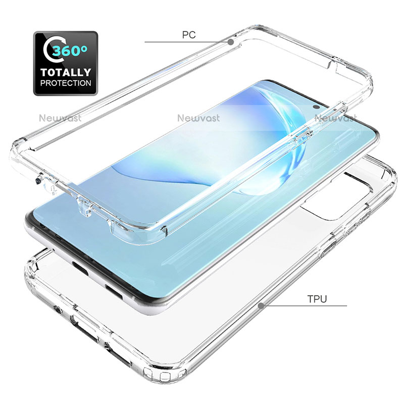 Ultra-thin Transparent Gel Gradient Soft Matte Finish Front and Back Case 360 Degrees Cover for Samsung Galaxy S20 Plus 5G